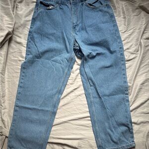 Vintage Cross & Windsor Denim Jeans Light Wash Relaxed Fit 36x29 100% Cotton